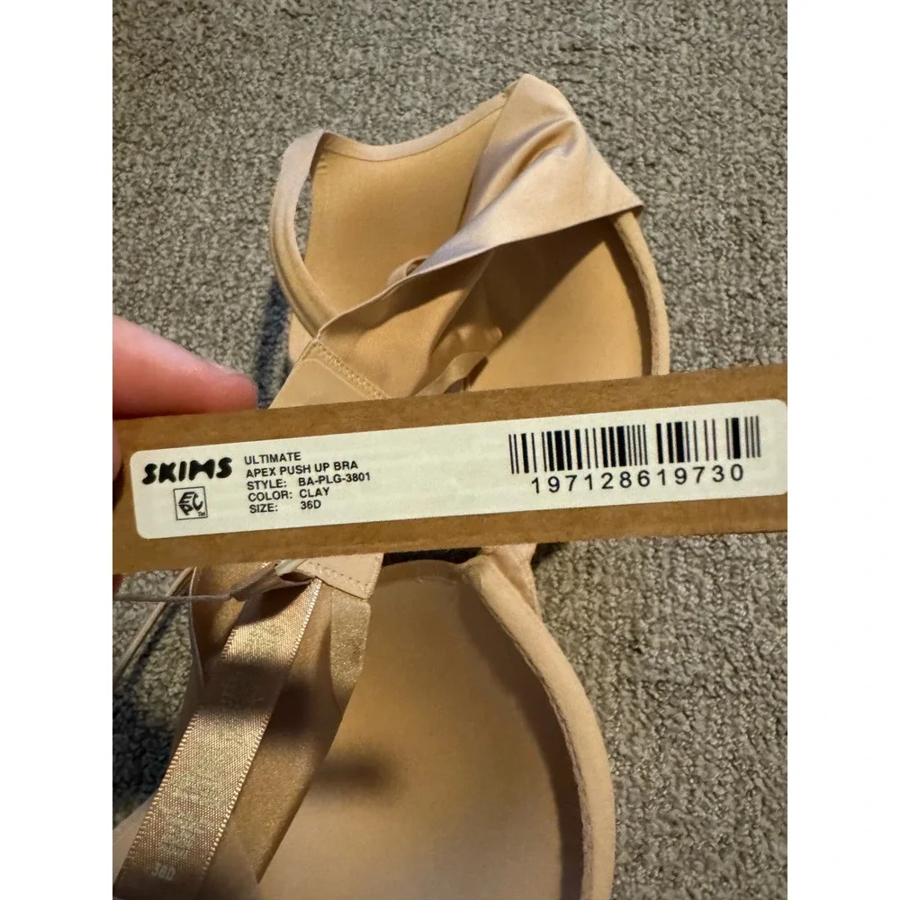 NWT Skims Ultimate Bra Nipple Push-up Bra Clay / 36D - Picture 11 of 11